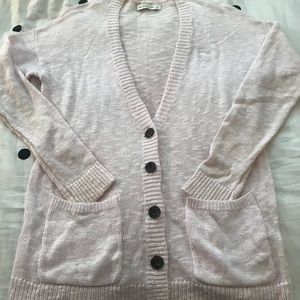 Abercrombie and Fitch Light Pink Cardigan